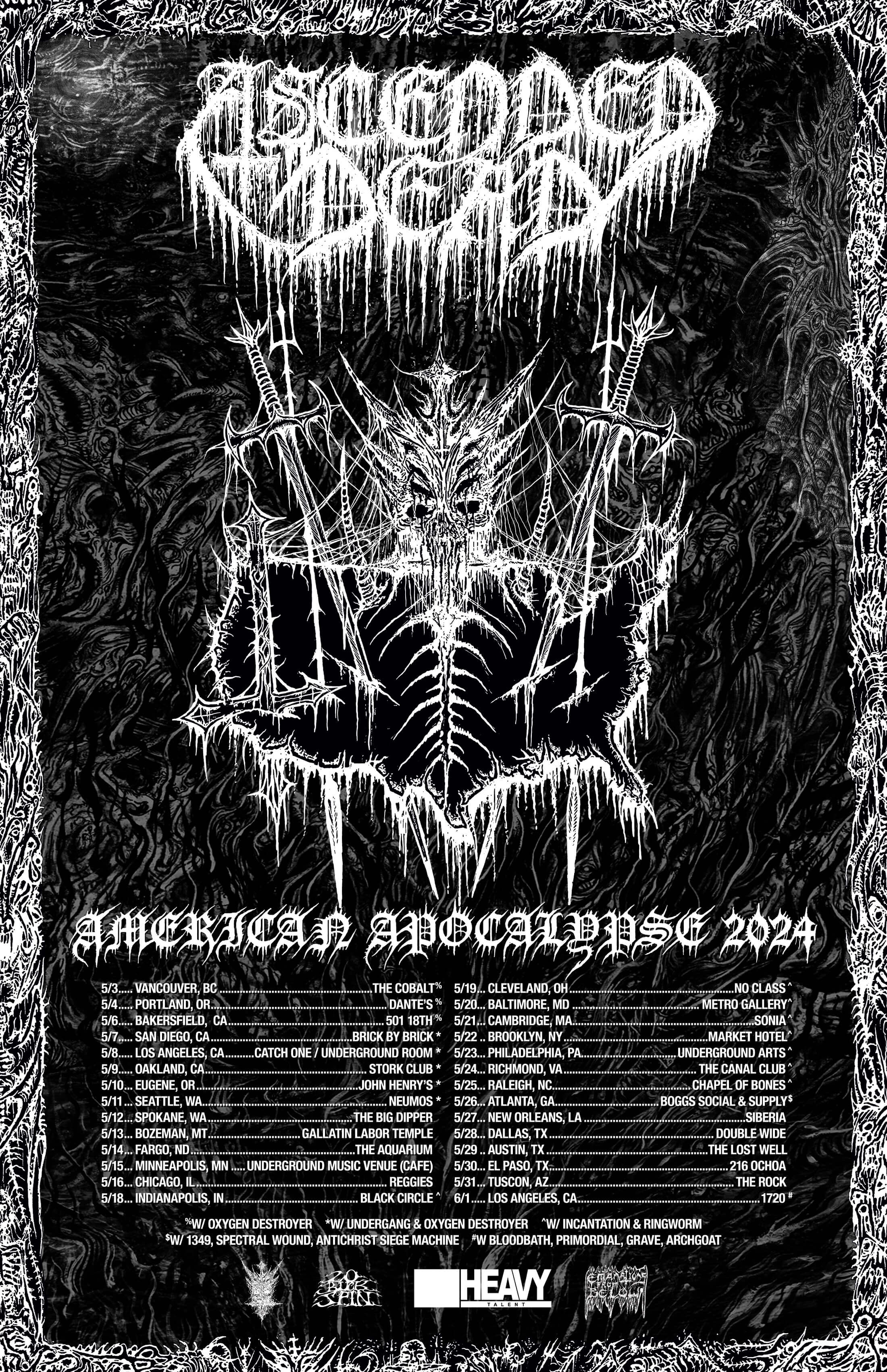 ASCENDED DEAD FULL USA TOUR 2024